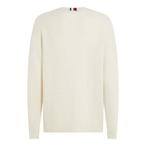 Pullover Uomo Cable Monotype Bianco Tommy Hilfiger- Francavilla Moda